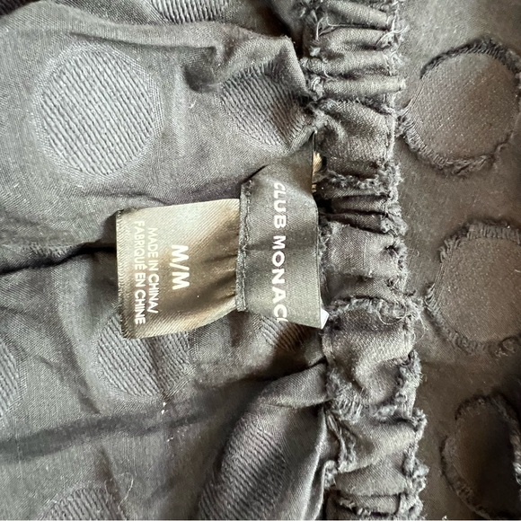 Club Monaco. Flutter sleeve beach dress black size medium. - Picture 6 of 6